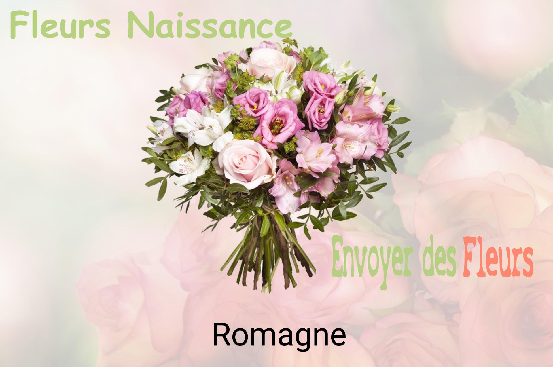 Bouquet de fleurs de naissance livré à Romagne